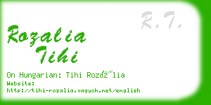 rozalia tihi business card